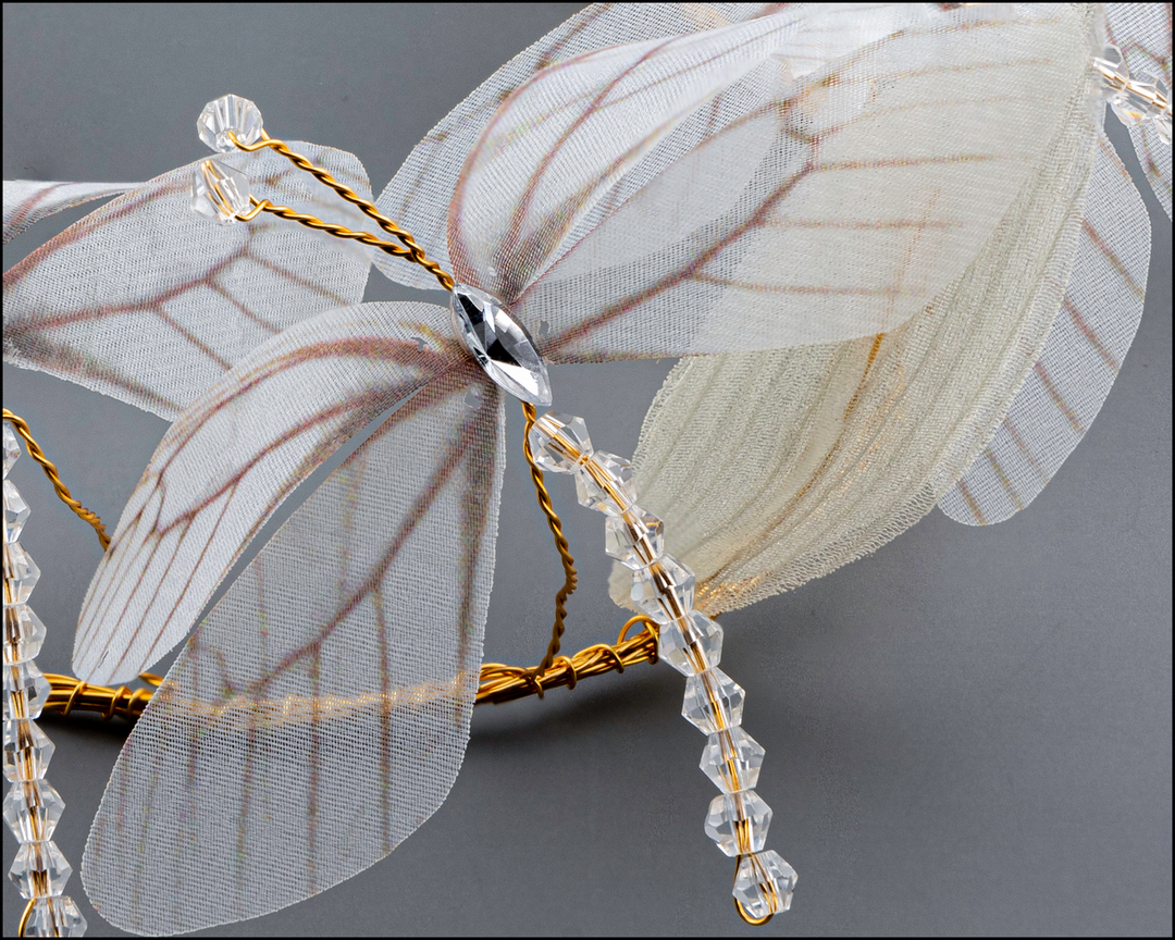 BUTTERFLY TIARA LITTLE FIORI WHITE