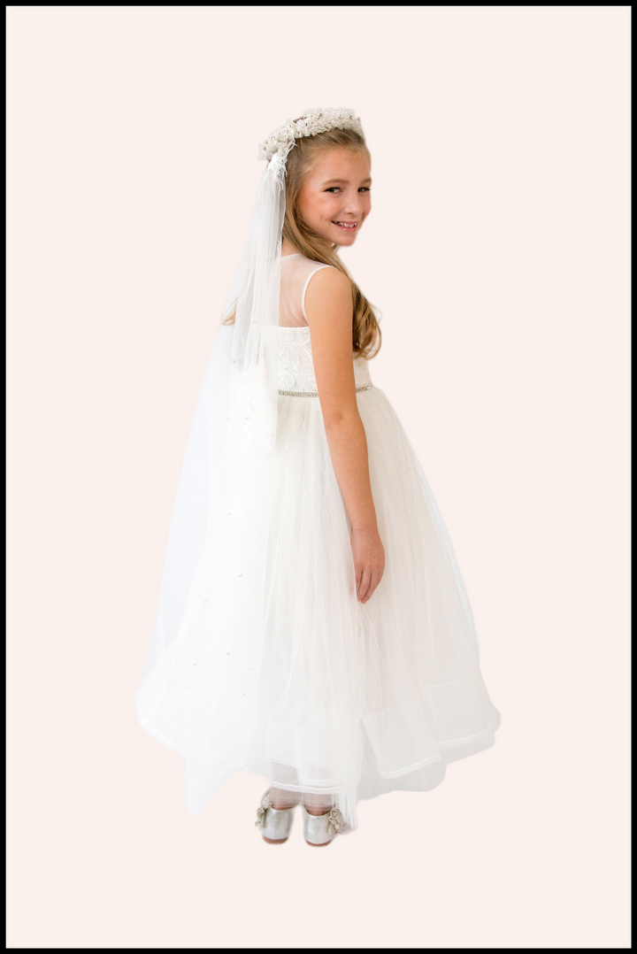Bouvardia luxury pearl and tulle ball gown