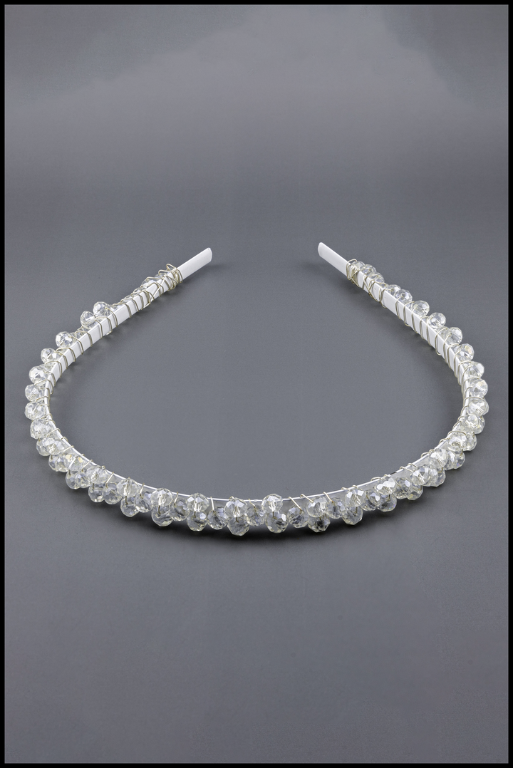 Elegant Pearl and Diamond Forest Shimmer Headband for Girls by Little Fiori