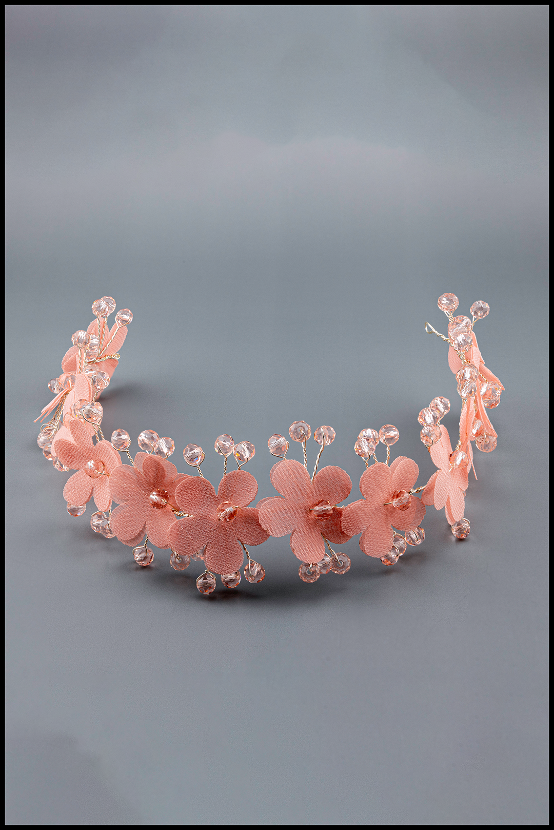 Elegant Fiori Floral Tiara and Flower Hair Crown for Girls