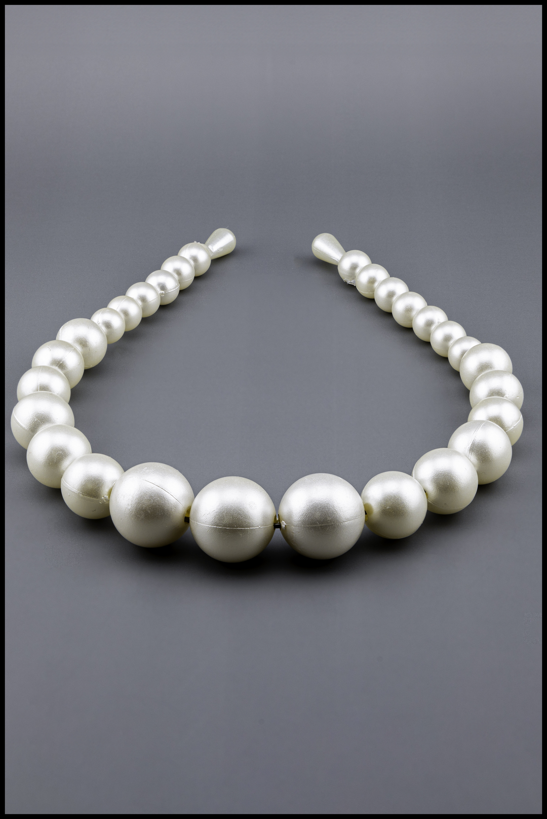 Hand-Crafted Basra White Pearl Headband for Flower Girls by Little Fiori