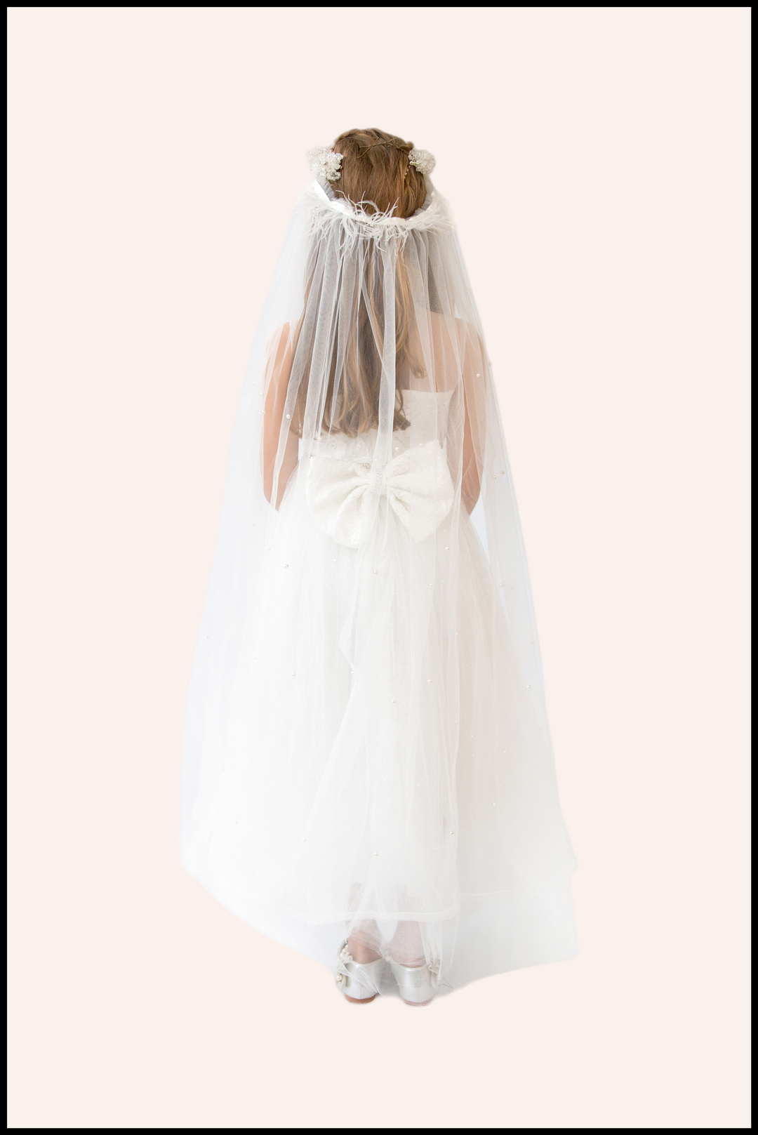 Lace bodice flower girl dress for weddings