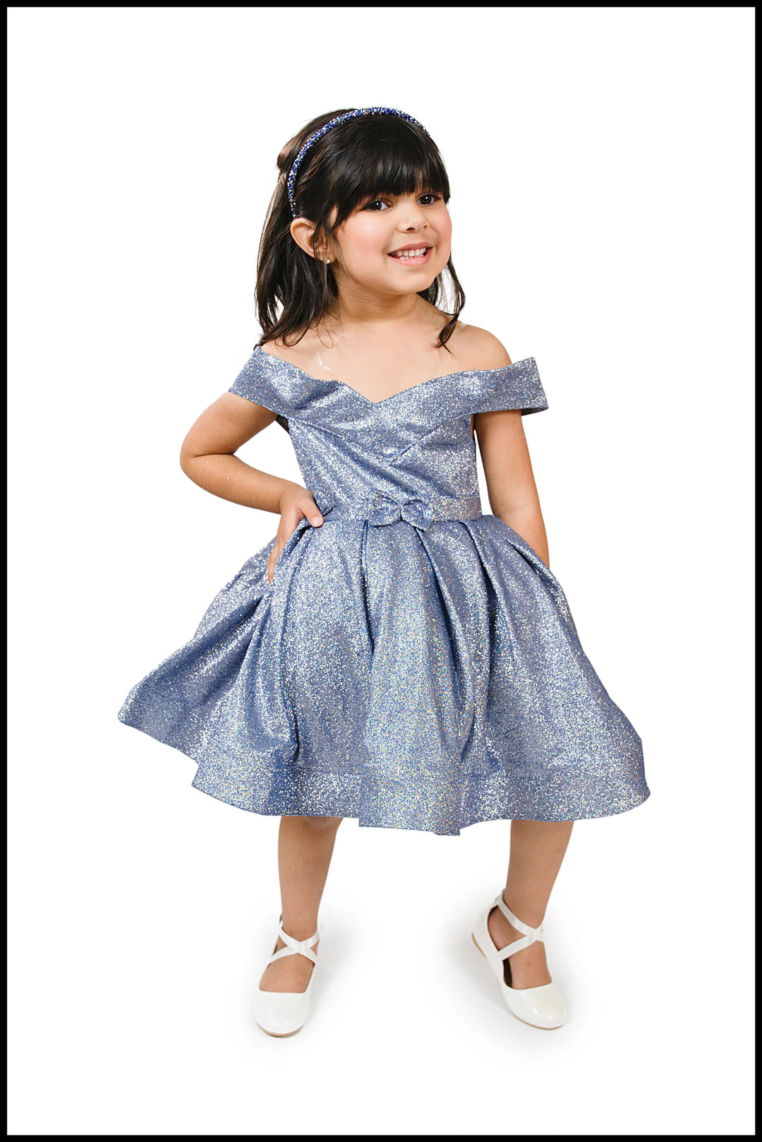 PETUNIA shimmer party dress GALAXY Little Fiori