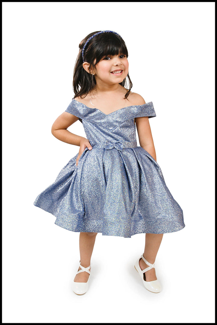 PETUNIA shimmer party dress GALAXY Little Fiori