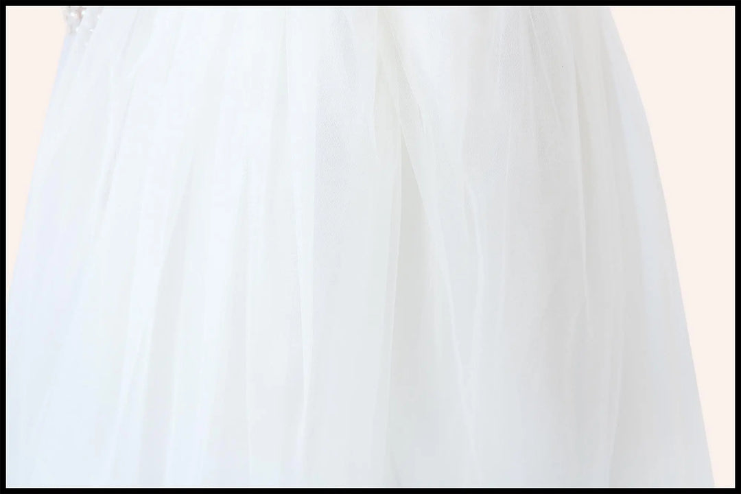 Little Fiori off-shoulder special occasion dress