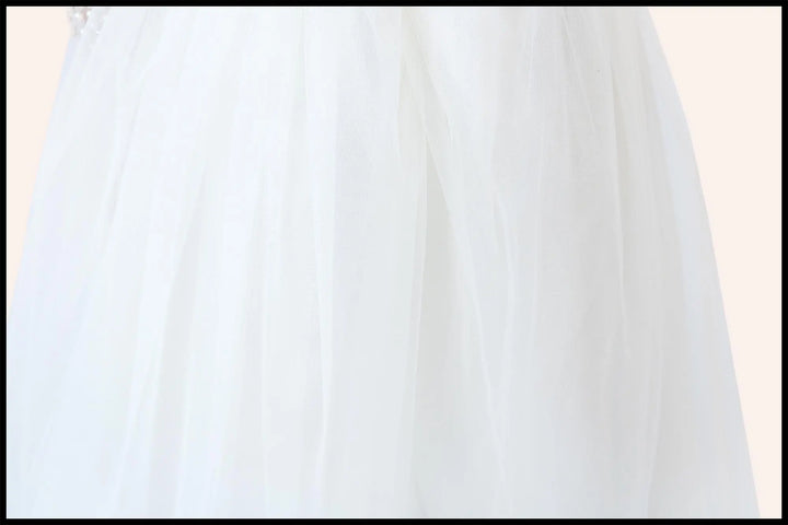 Little Fiori off-shoulder special occasion dress