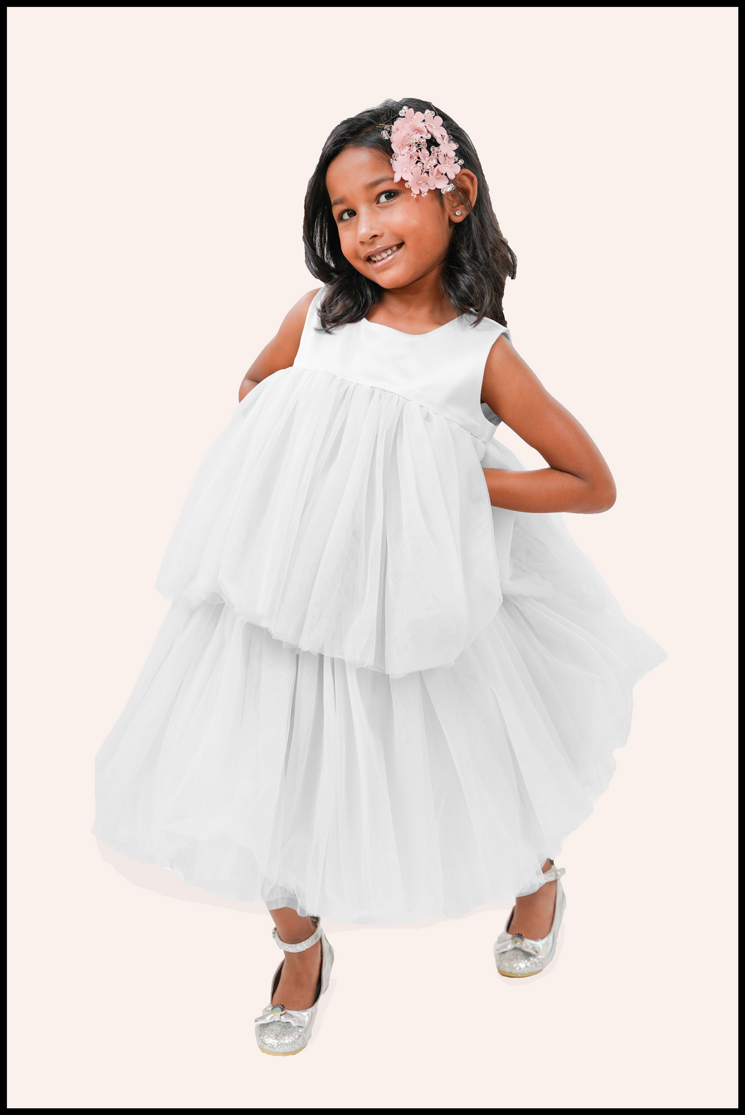 tiered tulle dress Little Fiori