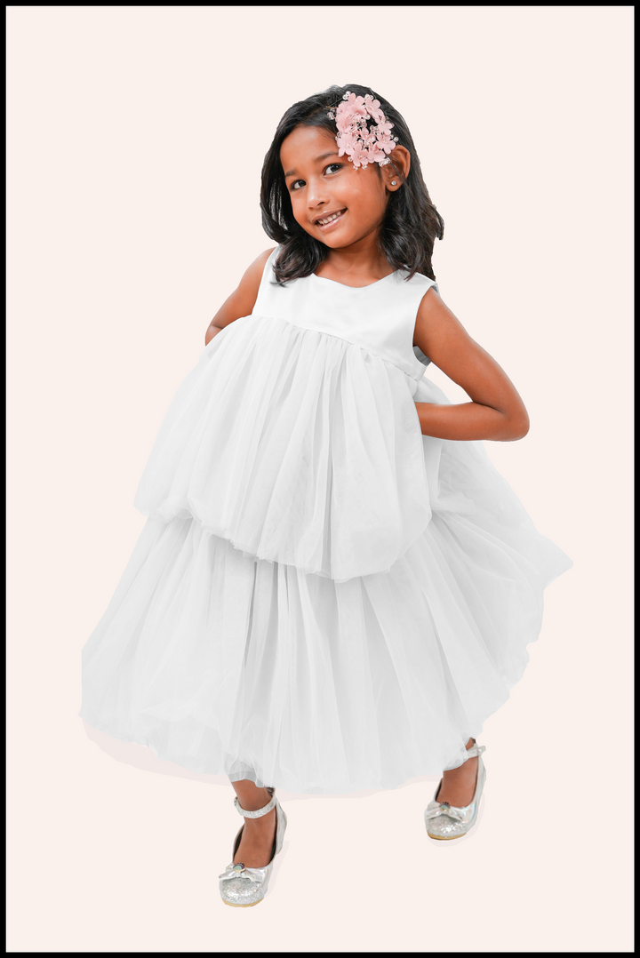 tiered tulle dress Little Fiori